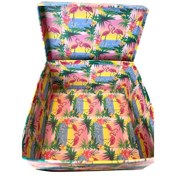 Desk Storage Organization Box Set Pink Flamingo Photo Notebook Journal Duster - Picture 8 of 14